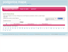 Tablet Screenshot of podgorica.mapa.in.rs